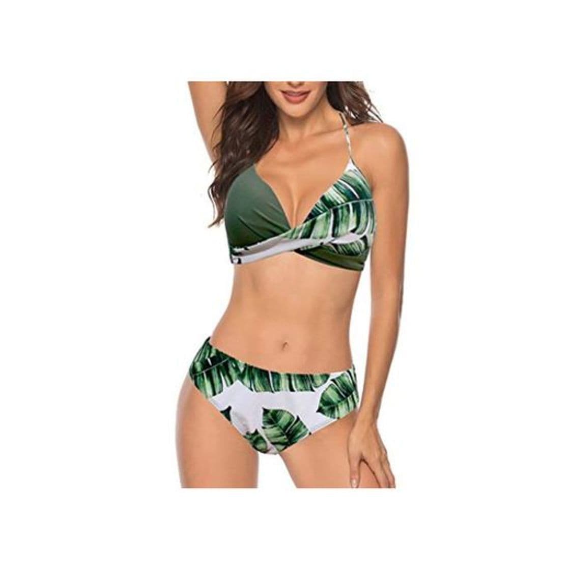 Producto Bikinis Mujer 2020 Push up con Relleno Mujeres Sujetador Conjunto de Traje de BañO Coincidencia de Colores Bohemio BañAdores Ropa de Dos Piezas para Playa vikinis riou