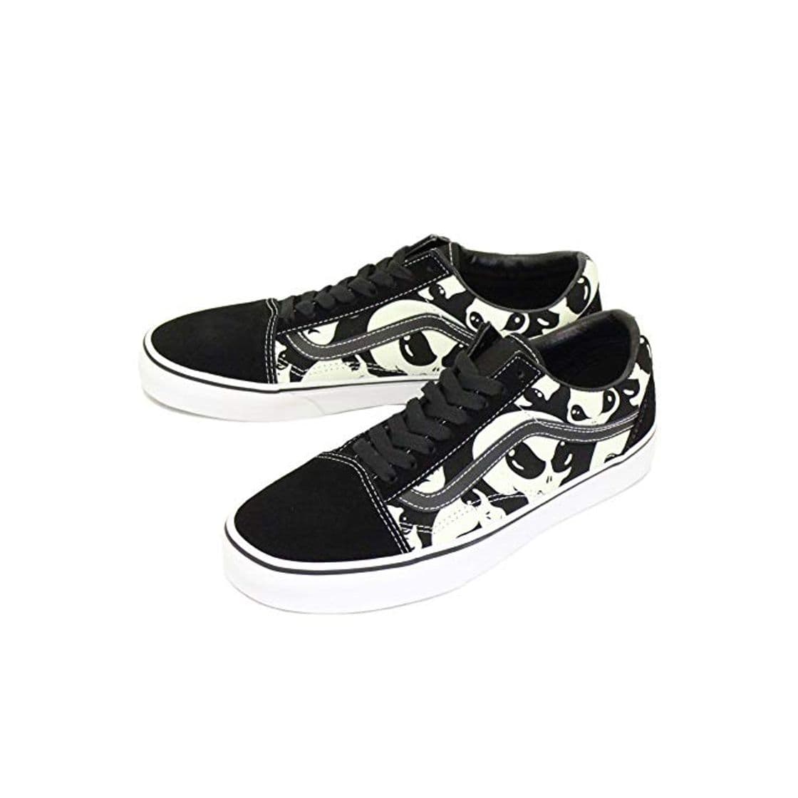 Fashion Vans Old Skool Alien Ghost negro/blanco verdadero, Negro