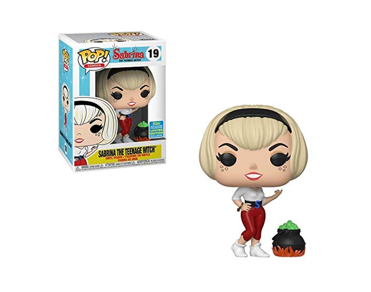 Juego Funko Pop Sabrina The Teenage Witch with Cauldron SDCC 2019 Shared Sticker