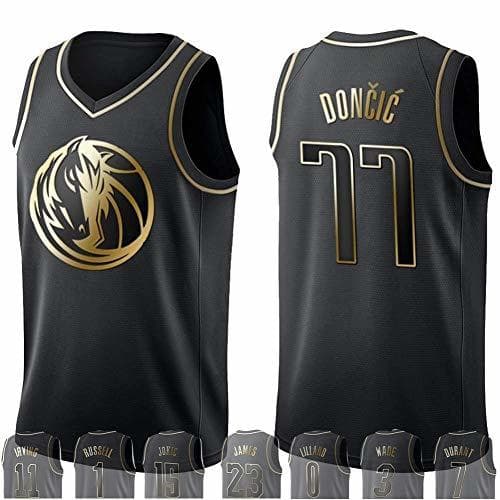 Product WOLFIRE WF Camiseta de Baloncesto para Hombre, NBA, Golden Edition. Antetokounmpo James