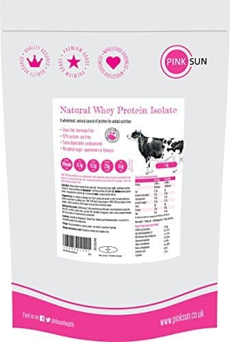 Product PINK SUN Natural Whey Aislado de Proteína de Suero 1kg Hierba Alimentada