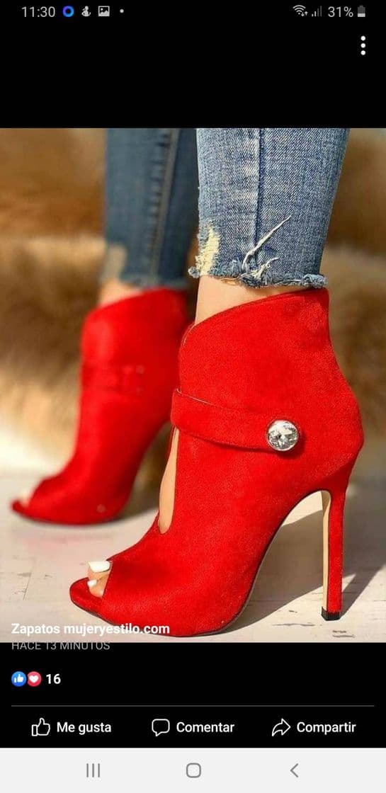 Fashion Botines rojos🥰