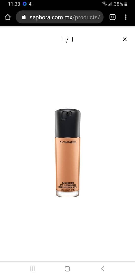 Fashion Base de maquillaje, MATCHMASTER SPF 15 FOUNDATION, MAC ...