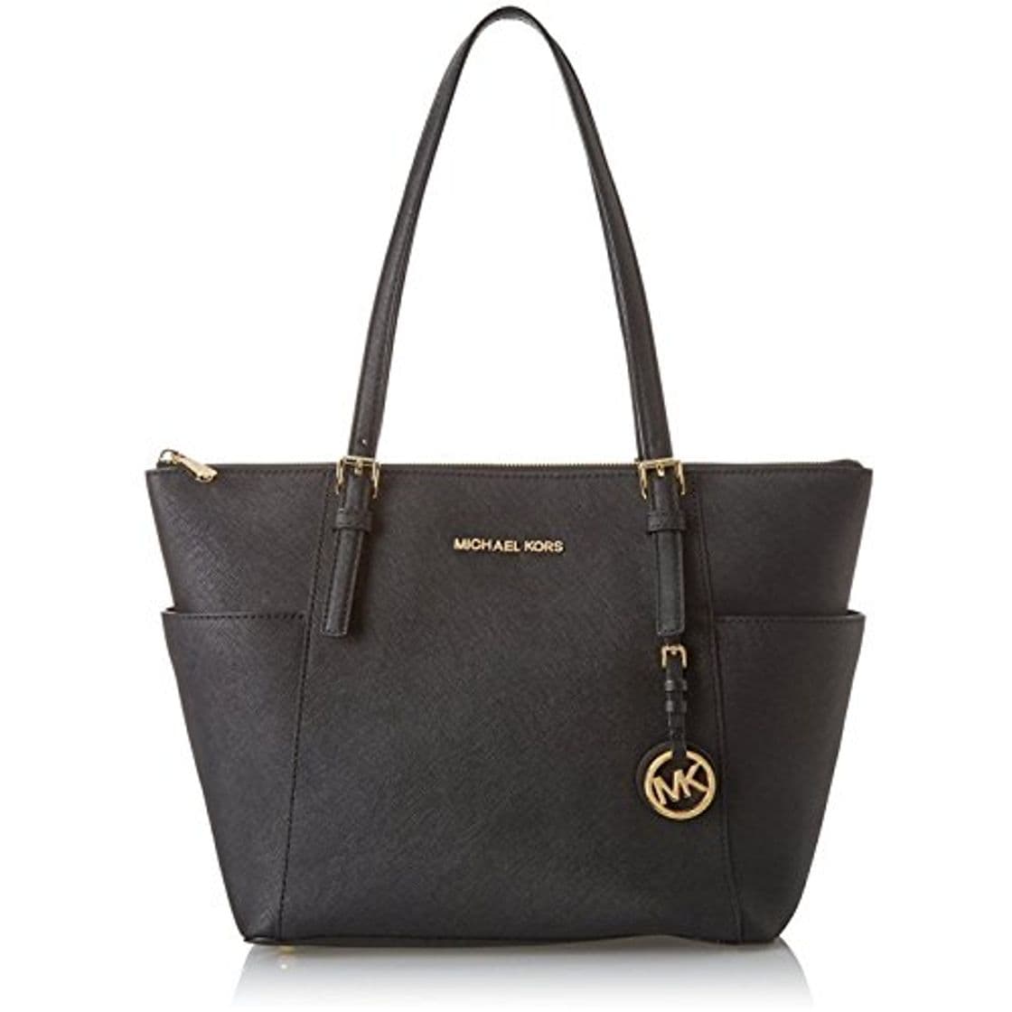 Product MICHAEL by Michael Kors Jet Set Bolso Shopping Negro de Cuero Saffiano