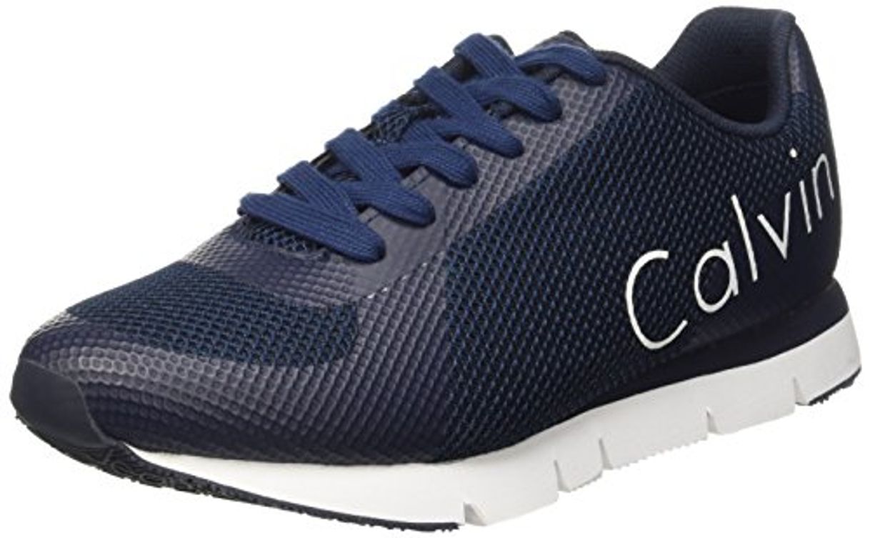 Moda Calvin Klein JeansJack Mesh/rubber Spread - Zapatillas Hombre, Azul - Bleu