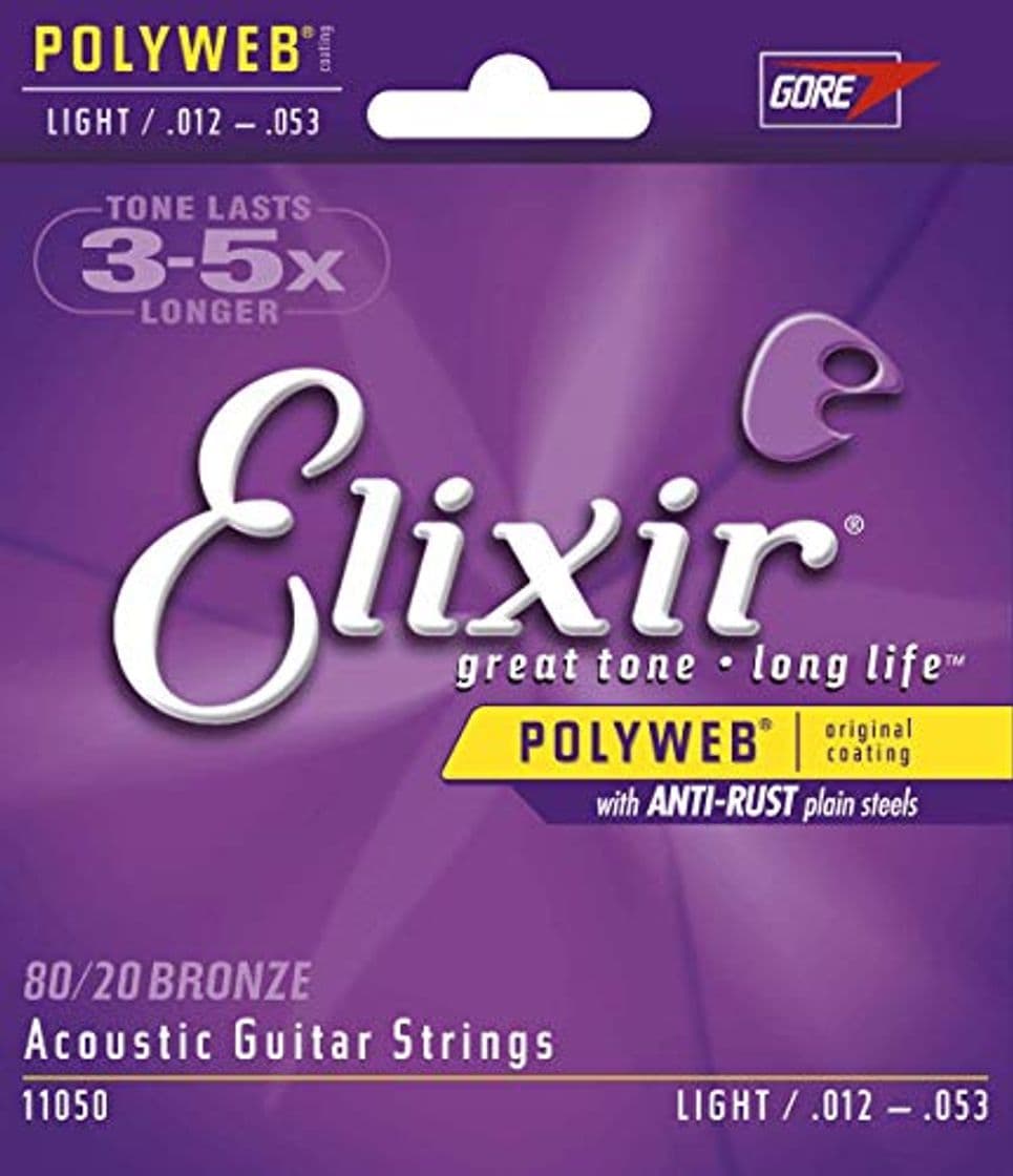 Product Elixir 11050 - Juego de cuerdas para guitarra acústica de bronce