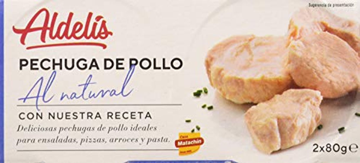 Producto Aldelís Conserva Pechuga de Pollo al Natural Pack 16  x 2 Unidades de 160 g