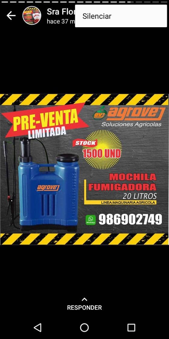 Producto Pulverizador Fumigador Tipo Mochila 16