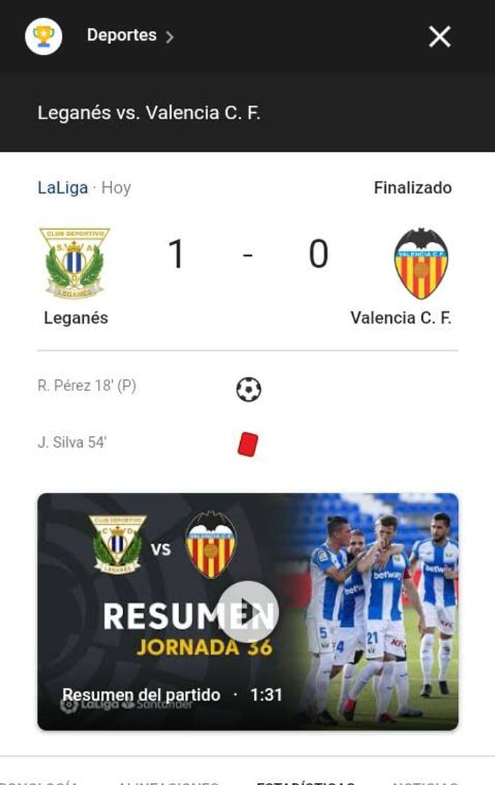 Fashion Leganés vs Valencia CF