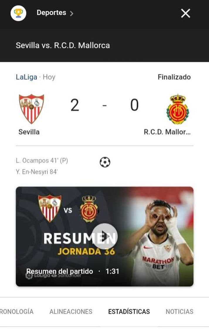 Fashion Sevilla vs RCD Mallorca