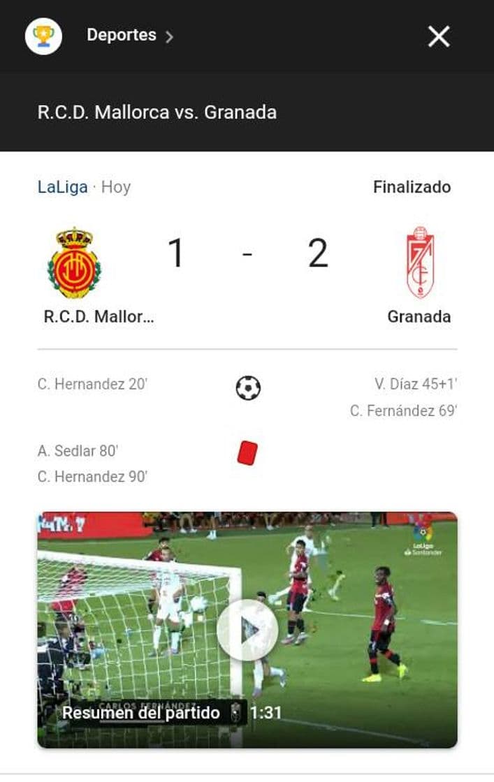 Fashion RCD Mallorca vs Granada CF