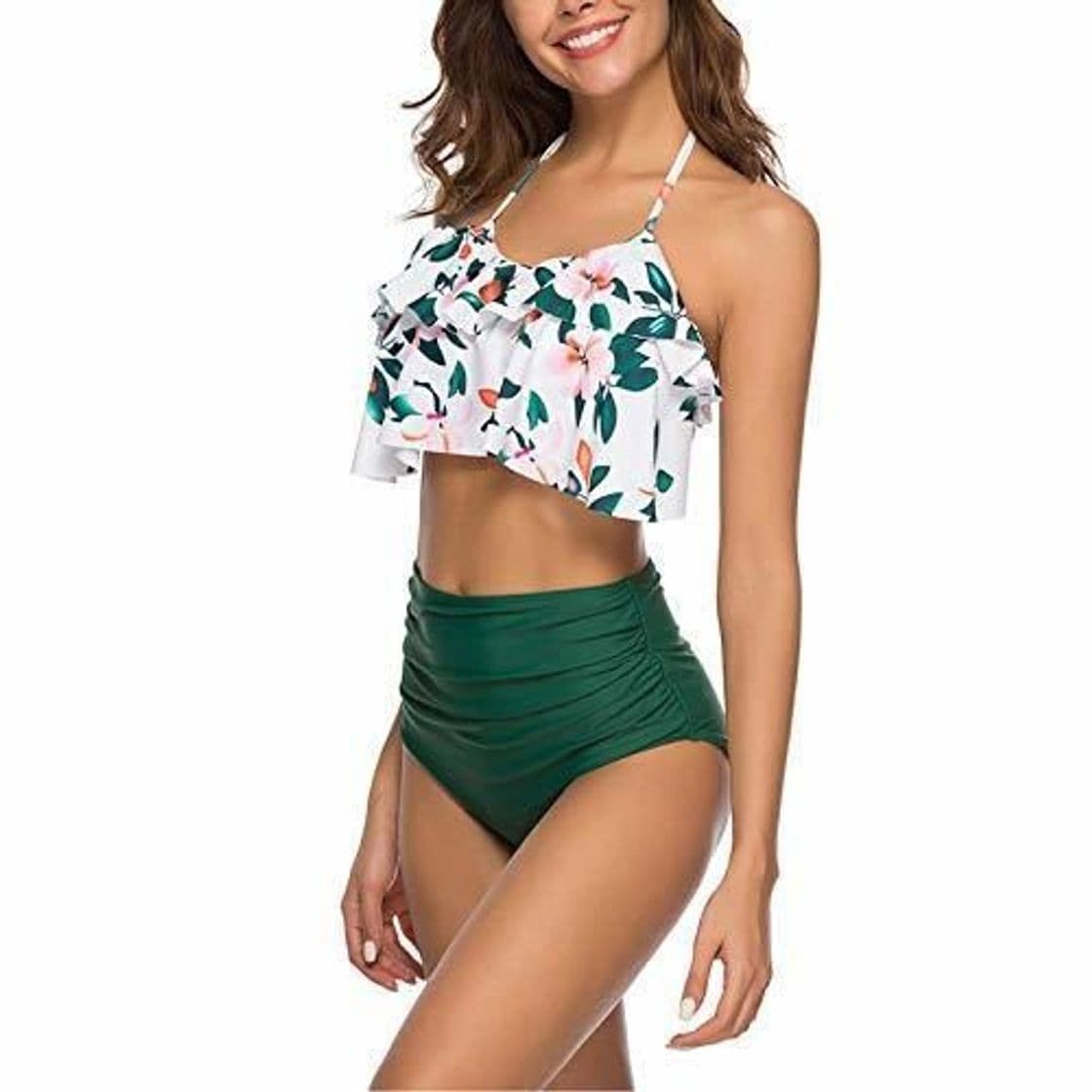 Place WHCREAT Traje de Baño para Mujer Bikini Set Dos Piezas Floral Tankini