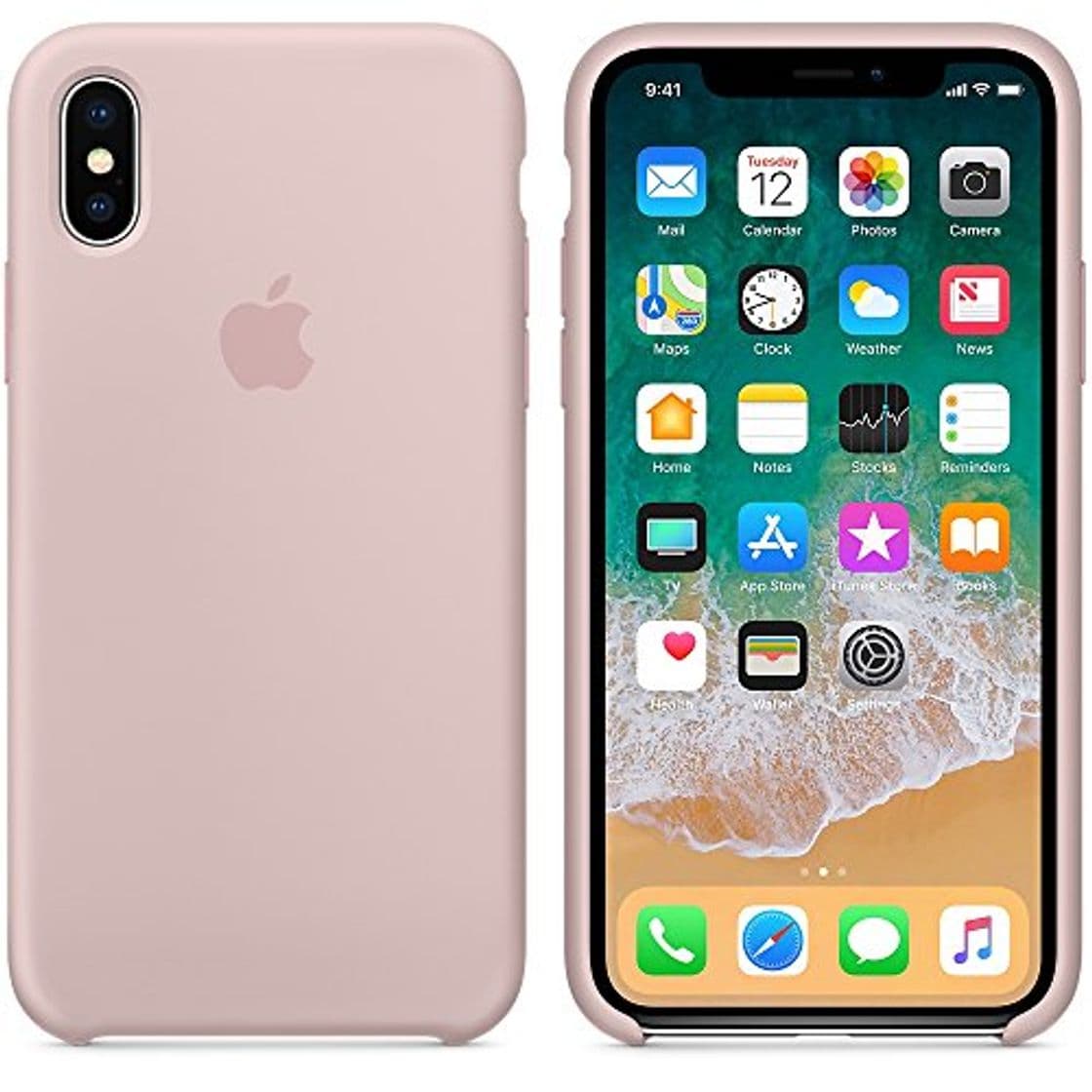 Electronic El último Verano iPhone X Funda, Slim Líquido de Silicona Gel Carcasa