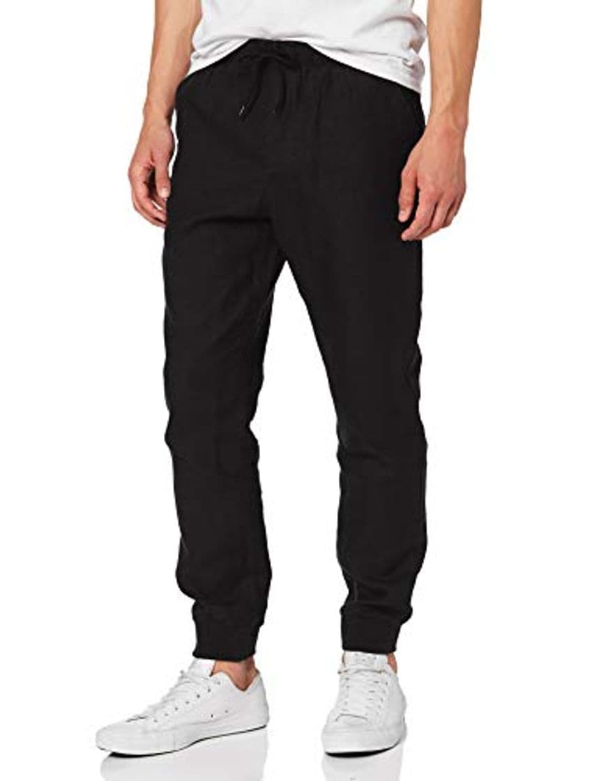 Moda Marca Amazon - MERAKI Joggers Hombre, Negro