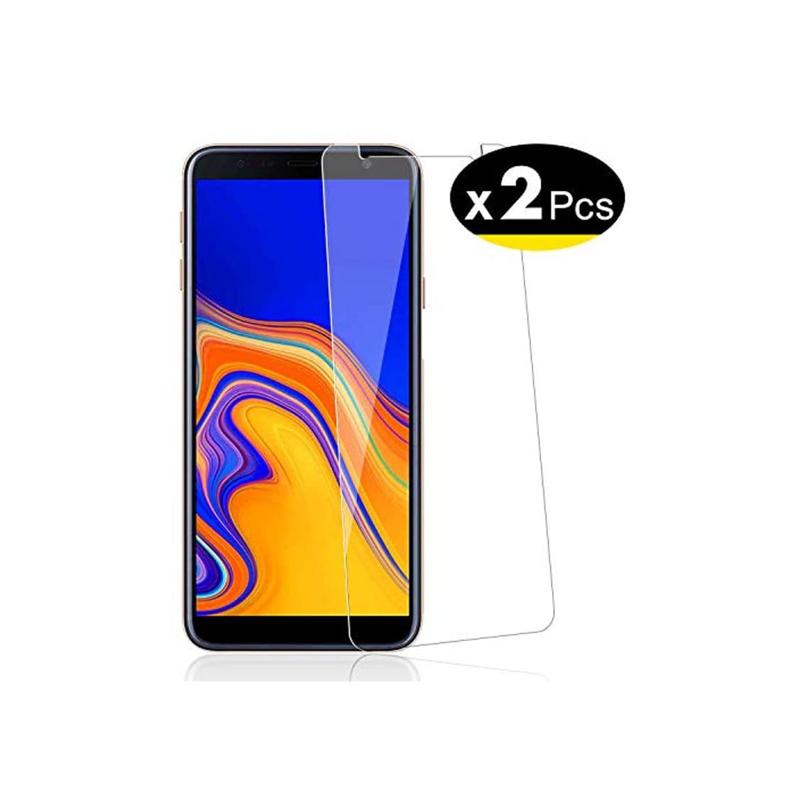 Electrónica NEW'C 2 Unidades, Protector de Pantalla para Samsung Galaxy J4 Plus, Galaxy