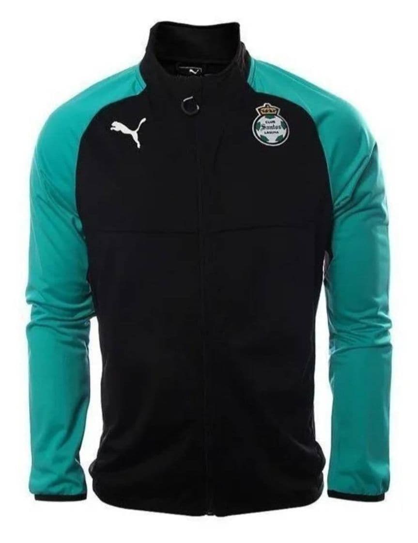 Fashion Chamarra Tricot Original Puma Santos Laguna Negra 2016-2017