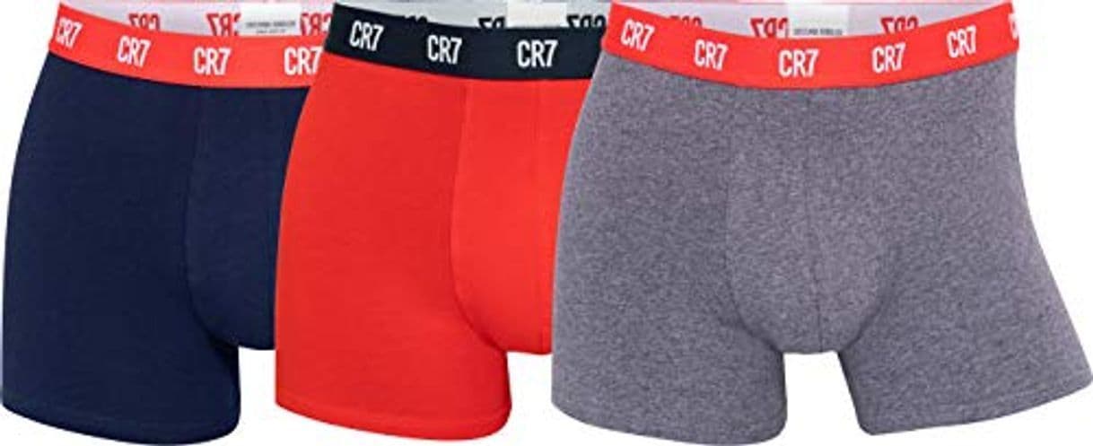 Product CR7 Cristiano Ronaldo - Calzoncillos bóxer para Hombre (3 Unidades) 1 Azul