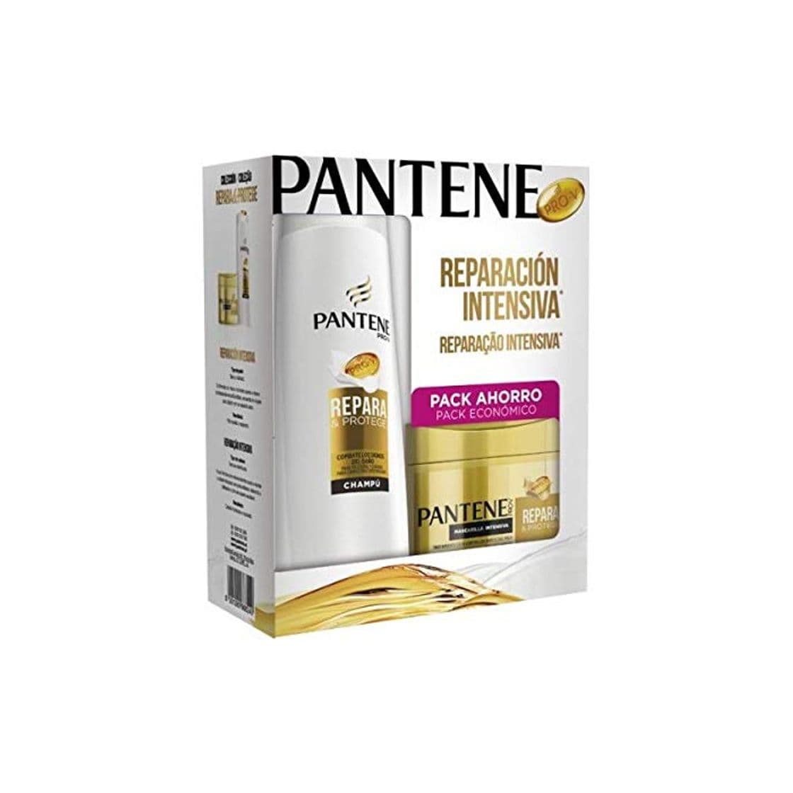 Beauty Pantene Pantene Champu 360 Ml.Suave Y Liso+Mascarilla 300 Ml S&L