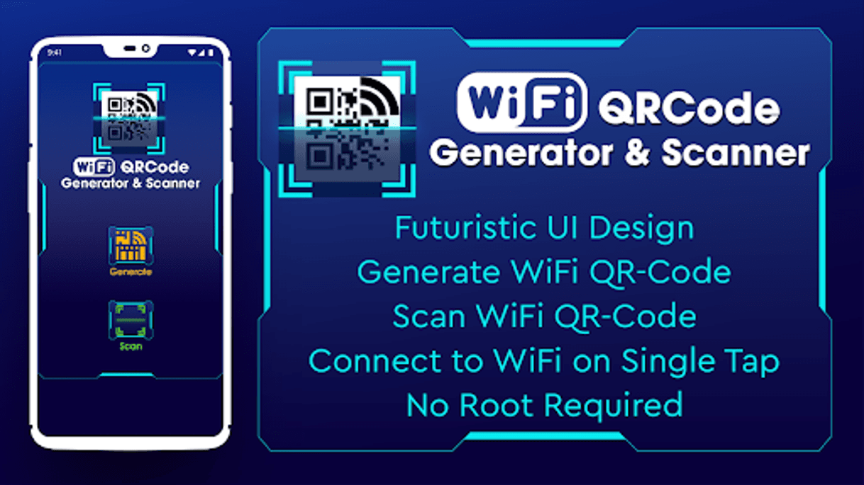 App WiFi QR Code Scanner: QR Code Generator Free WiFi - Google Play