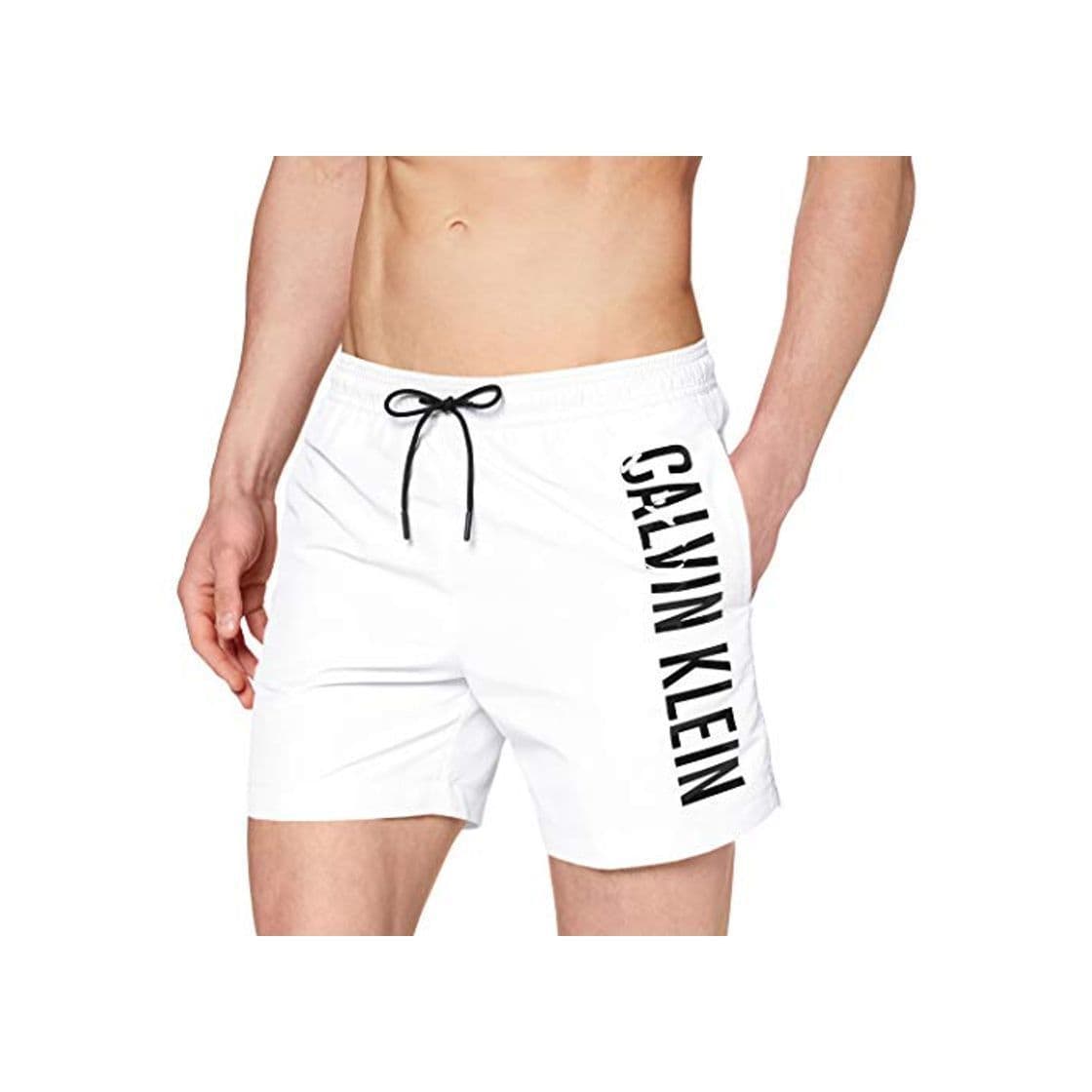 Product Calvin Klein Medium Drawstring Bañador, Blanco