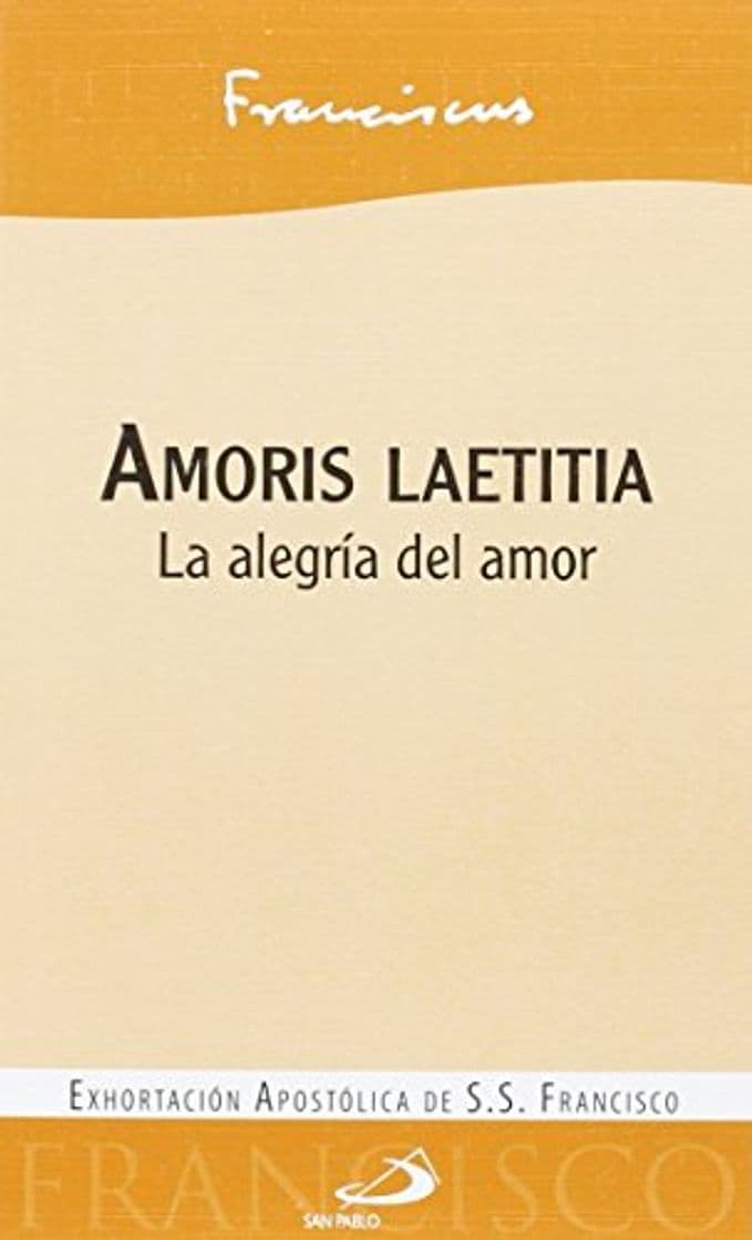 Book Amoris laetitia: La alegría del amor