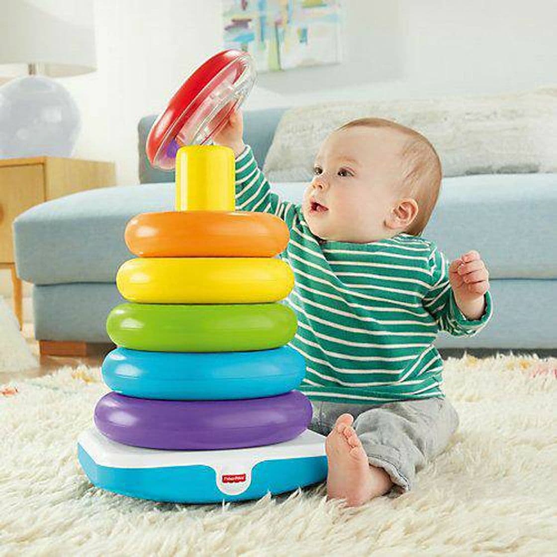 Product Fisher-Price - Pirámide Balanceante, Juguete para Bebé +6 Meses