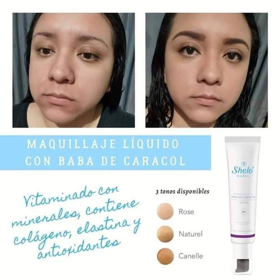 Fashion Maquillaje baba de caracol Sheló Nabel 💙