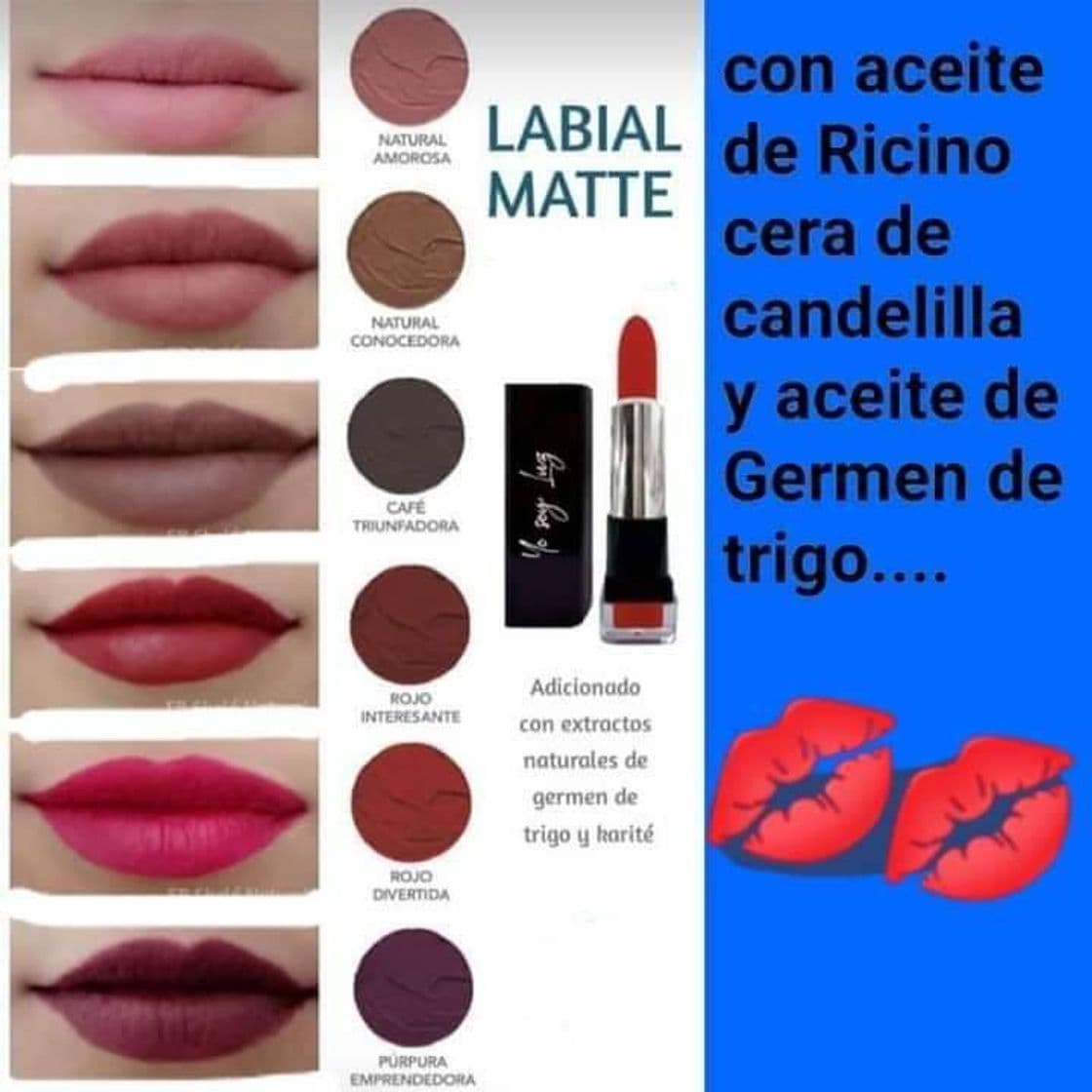 Fashion Labiales mate Sheló Nabel 💙