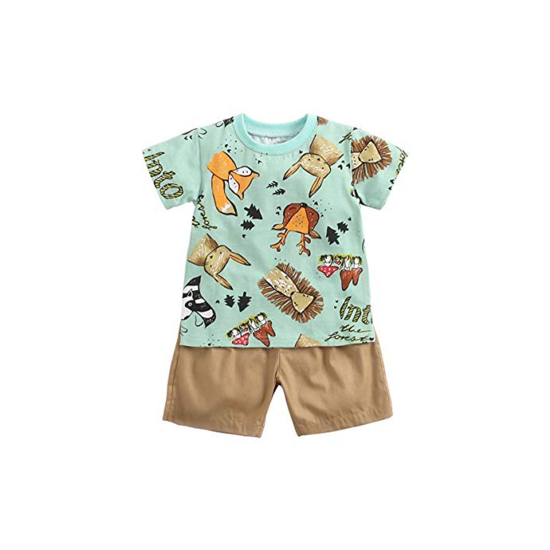 Producto Sanlutoz Algodón Bebe Niño Conjuntos de Ropa 2pcs Verano Dibujos Animados Recién