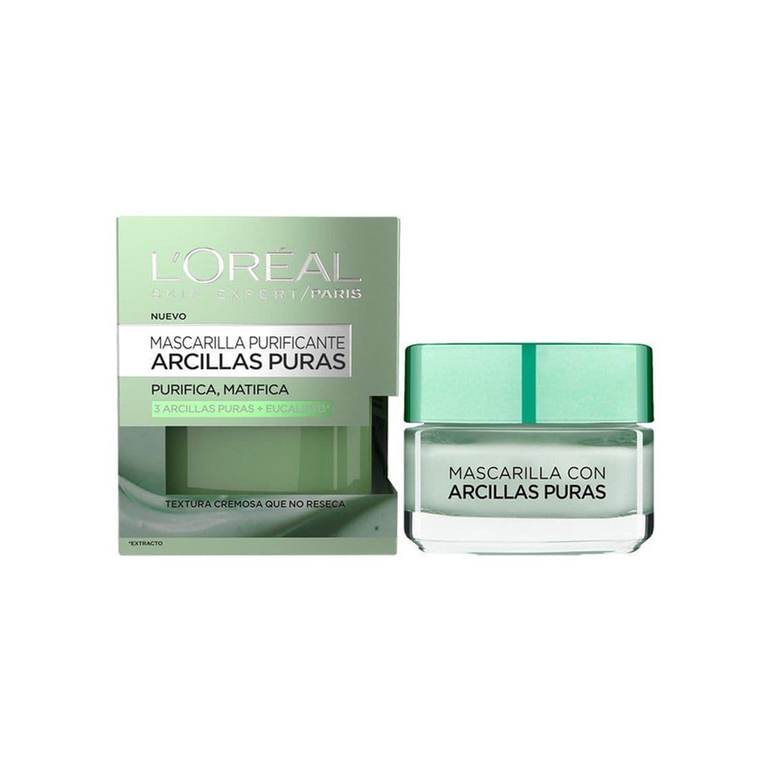 Beauty L'Oréal Paris  Arcillas Puras Mascarilla Facial Anti-imperfecciones Azul