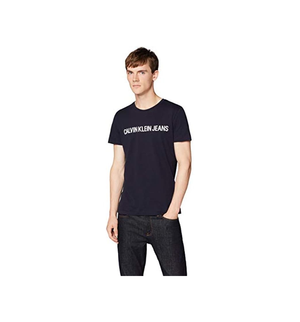 Moda Calvin Klein Jeans Core Institutional Logo Slim tee Camiseta, Azul