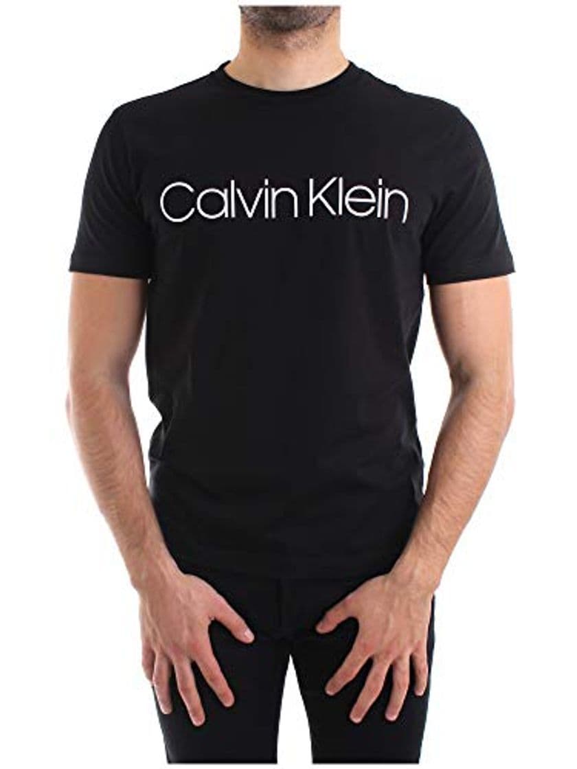 Moda Calvin Klein K MW K10K104063 Camiseta para hombre 002 Calvin Black Negro
 XS