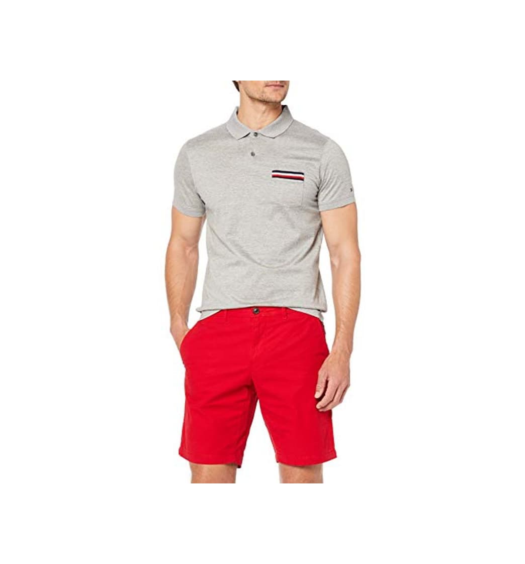 Moda Tommy Hilfiger Brooklyn Short Light Twill Pantalones Cortos, Rojo