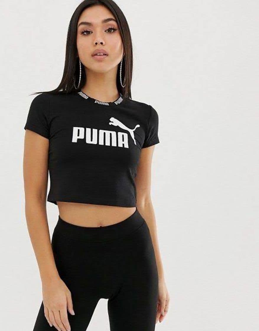 Product Puma Amplified Cropped tee Camiseta, Mujer, Negro