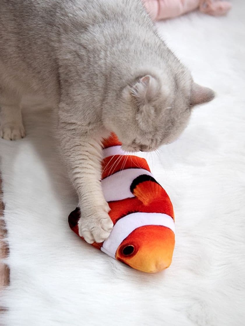 Moda Juguete para gato en forma de pescado 🐠 🐱❤️