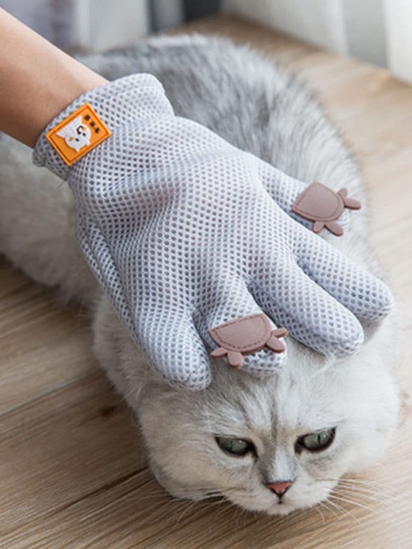 Moda Guante de depilación para gato 🐱❤️