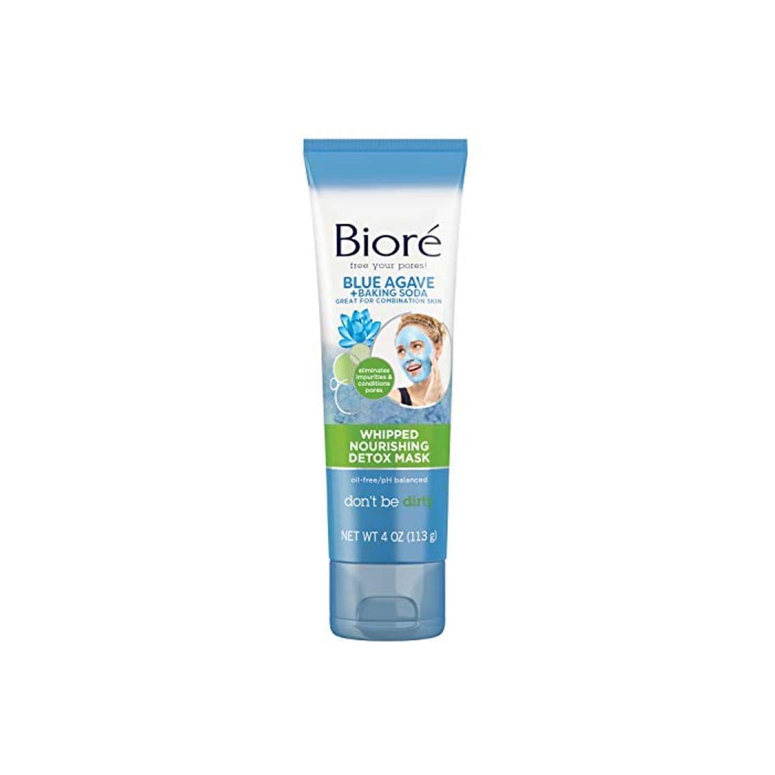 Product Biore Blue Agave & Baking Soda Whipped Nourishing Detox Mask