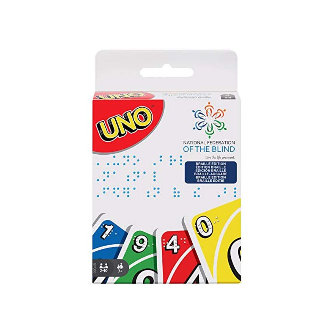 Product Mattel Games-UNO Braille Juegos de Cartas