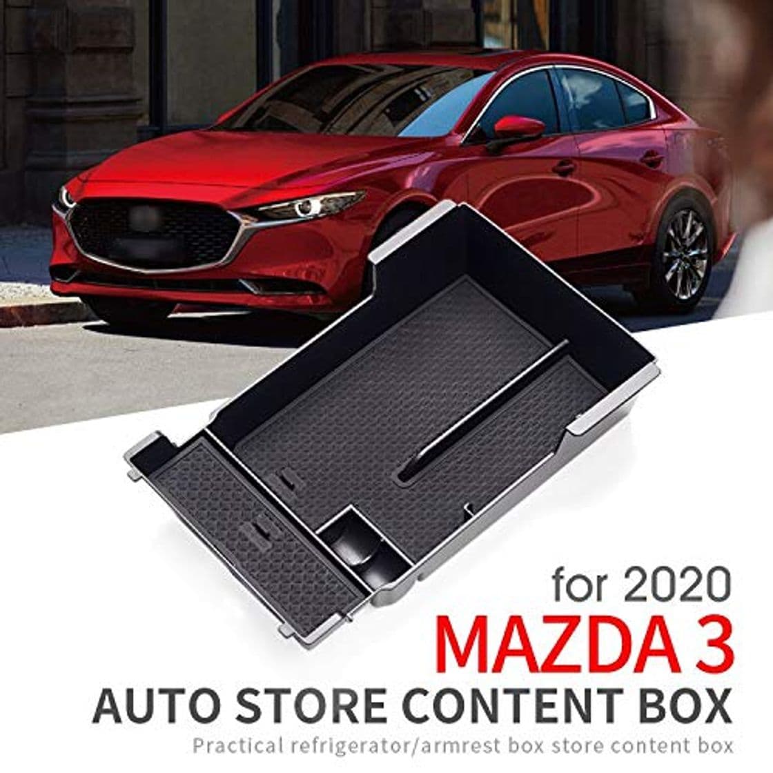 Producto Caja De Almacenamiento De La Caja Del Reposabrazos Del Coche Para Mazda 3 2020 Axela Mazda3 Caja De Almacenamiento De La Consola Central Accesorios Caja De Almacenamiento De La Tarjeta De Moneda