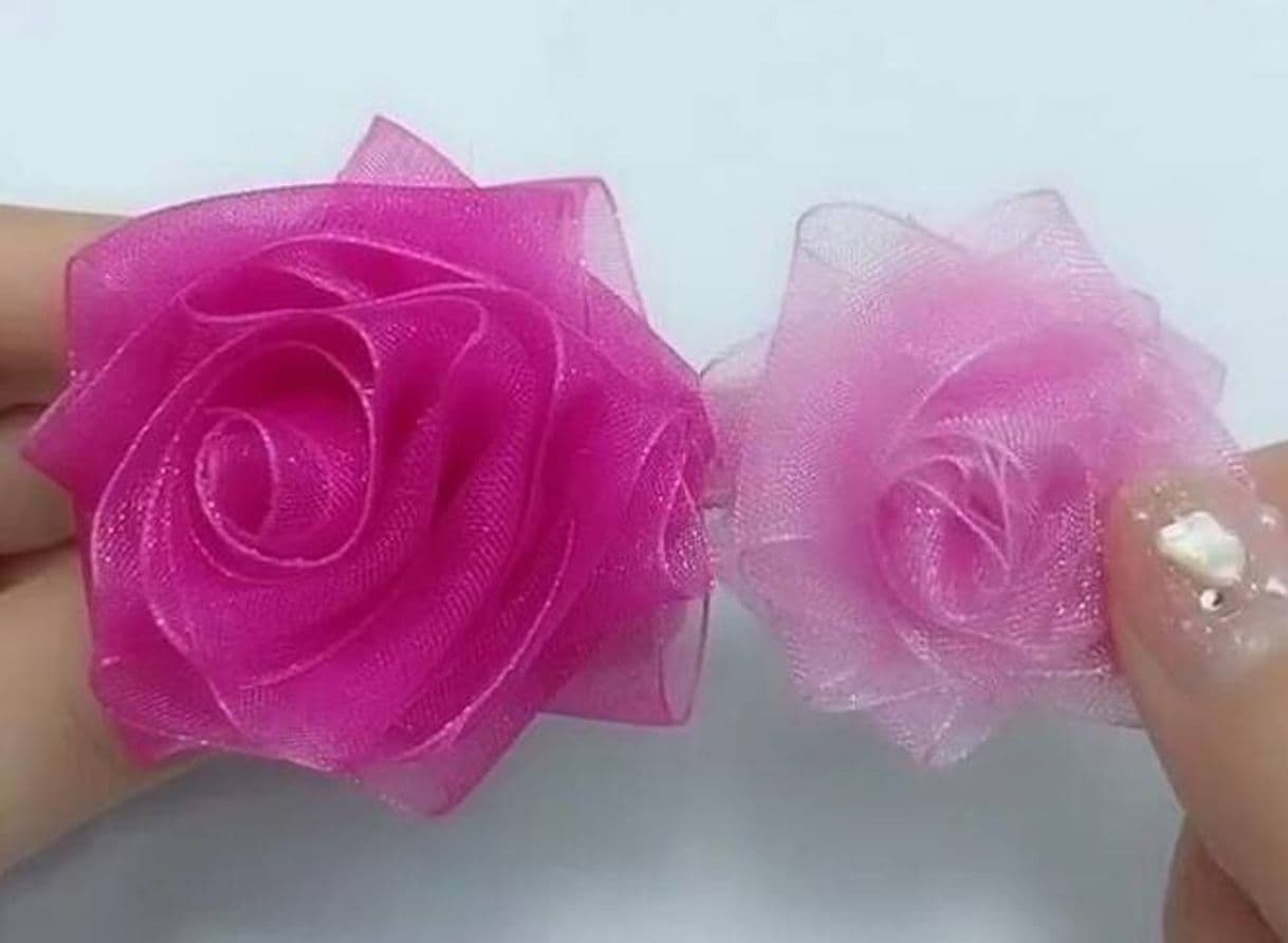 Moda Rosa de Organza Fácil 