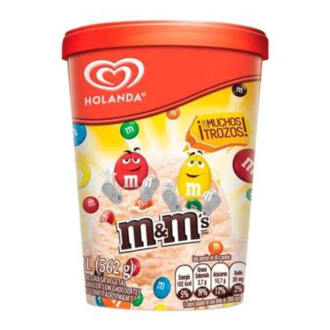 Moda Helado de m&m sabor vainilla