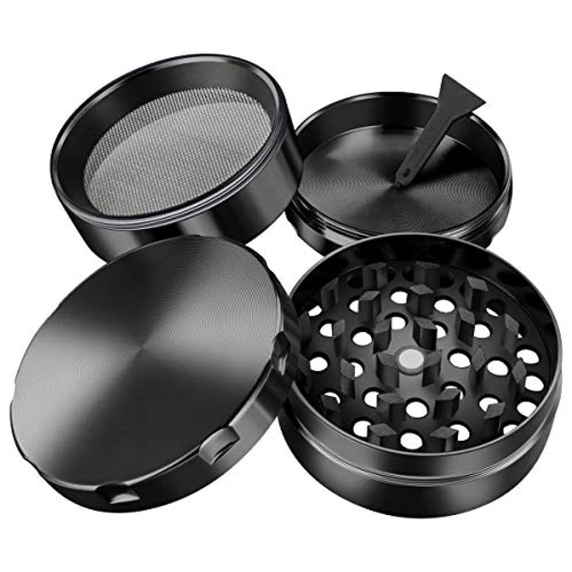 Elemento de la categoría hogar iLC Grinder Especias, Tabaco, Hierbas Grinder Metálico con Polen Colector 2" -