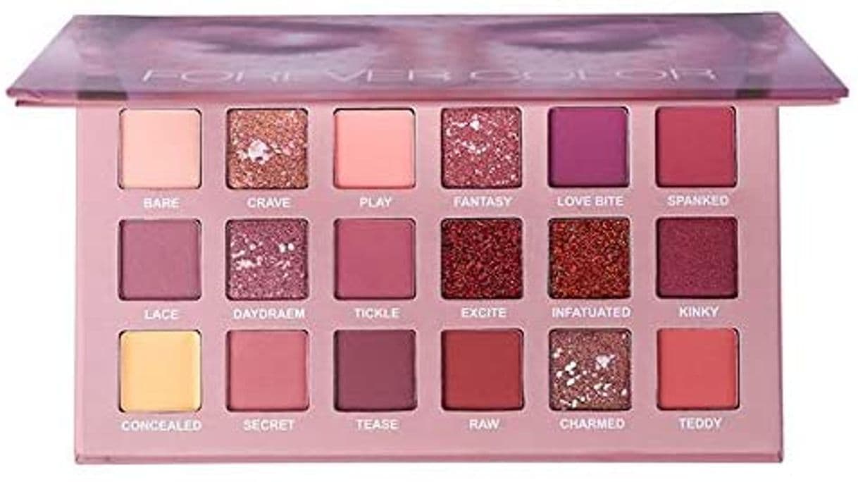 Belleza 18 Colores Sombra de ojos mate y brillante con paleta de sombras