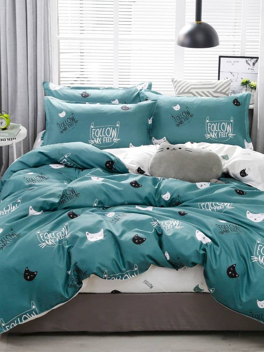 Producto 💠Edredón con estampado de caras de gatitos 