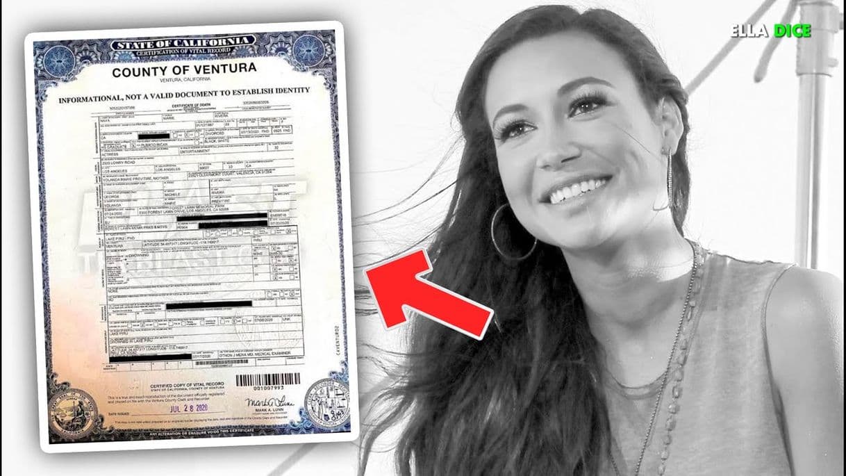 Fashion CERTIFICADO DE DEFUNCIÓN De NAYA RIVERA Se FILTRA A La ...