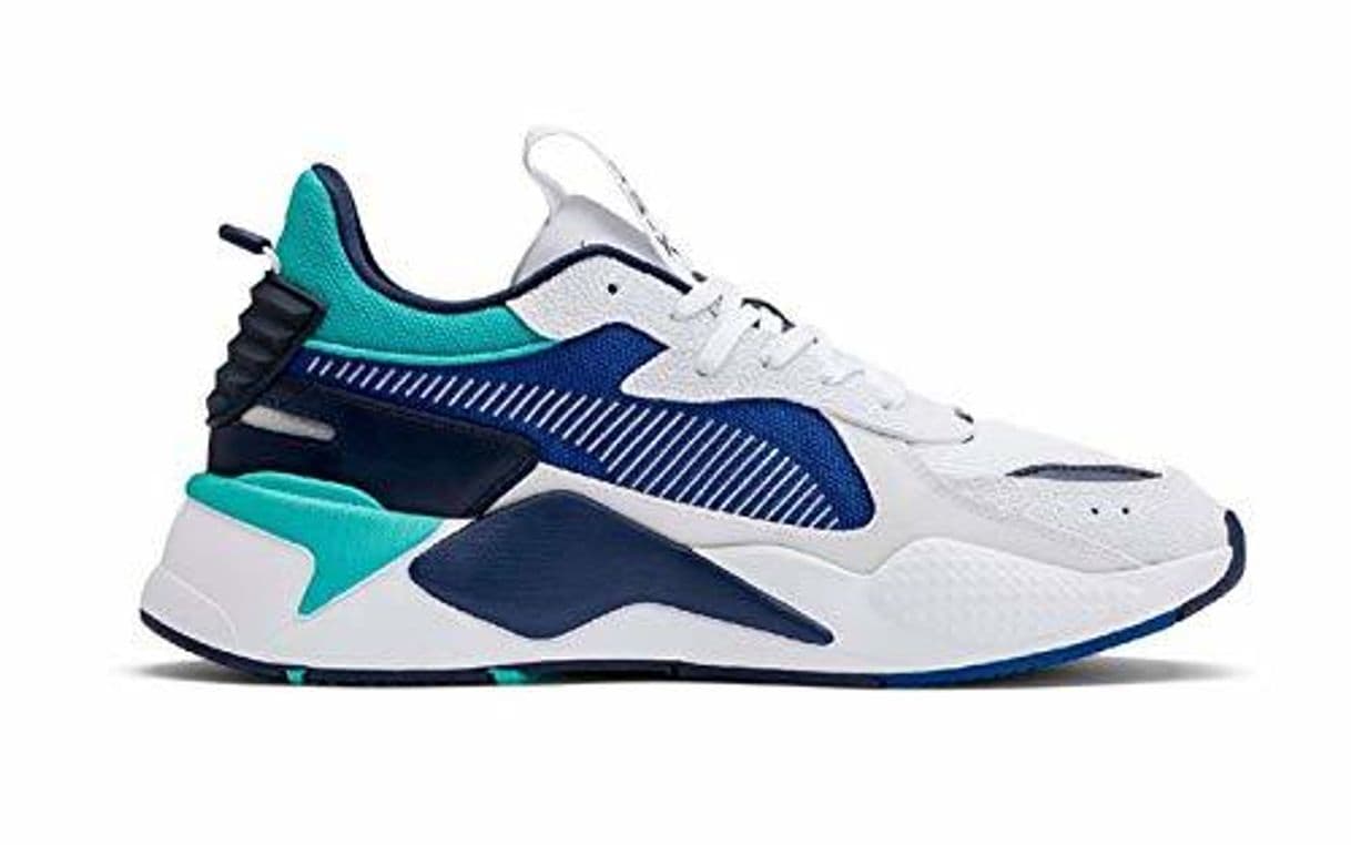 Fashion PUMA RS-X Hard Drive Hombres Blanco Zapatillas-UK 7