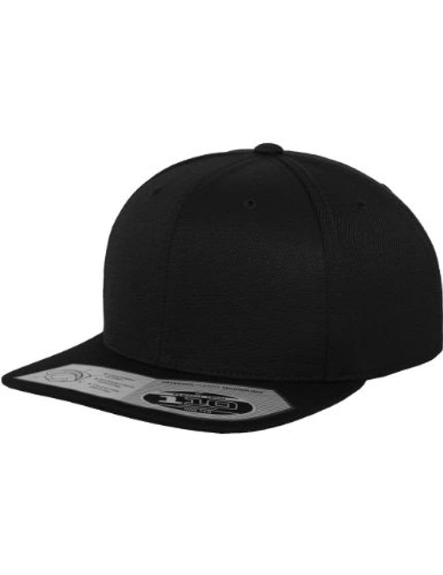 Moda Flexfit Mütze 110 Fitted Snapback - Gorra de náutica, Color Negro, Talla