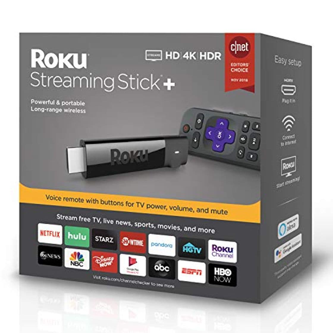 Product Roku Streaming Stick+ Media Player 3810R 4K UHD