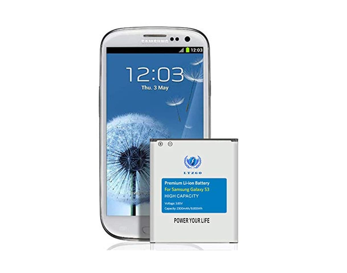 Producto LTZGO batería Compatible con Samsung Galaxy S3 2300mAh Reemplazo de Batería Interna