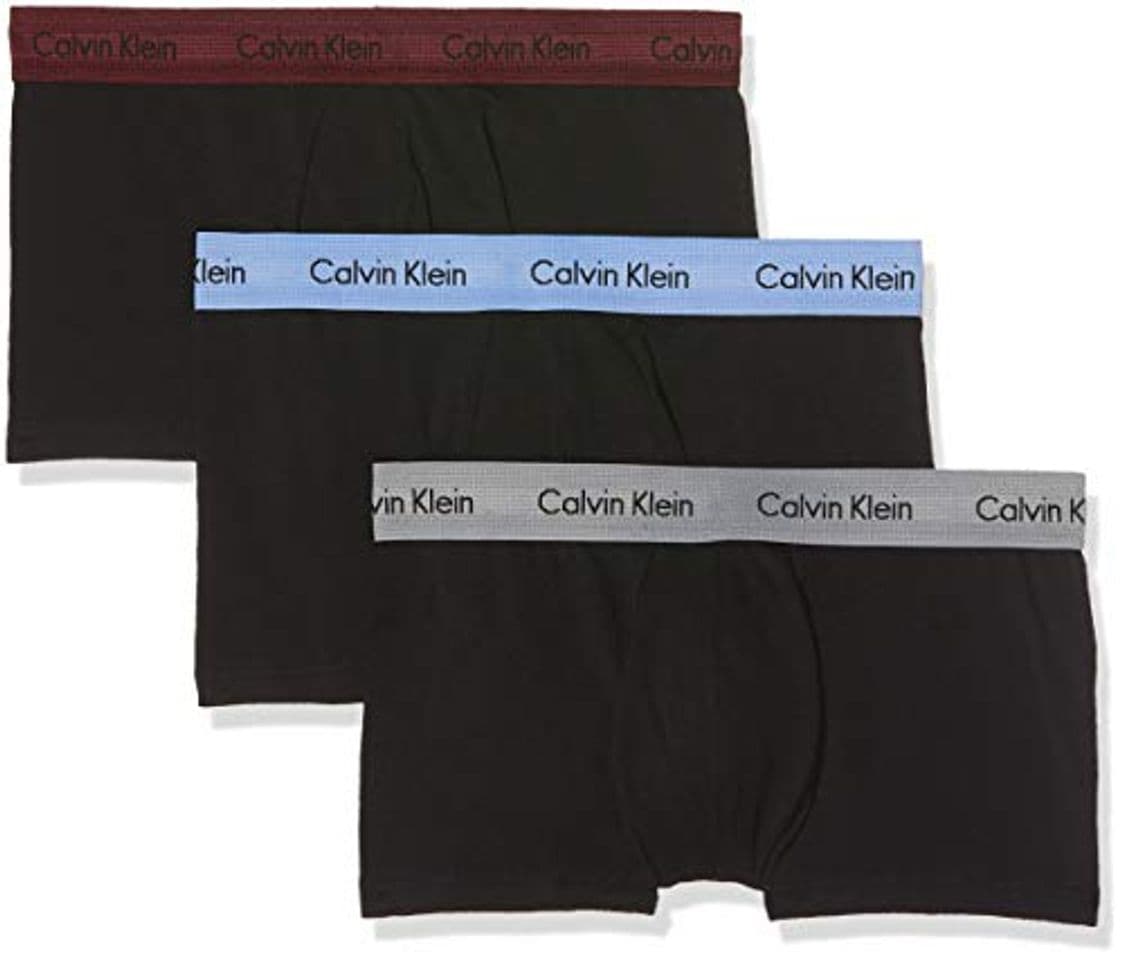 Lugar Calvin Klein 3p Low Rise Trunk Bóxer, Negro